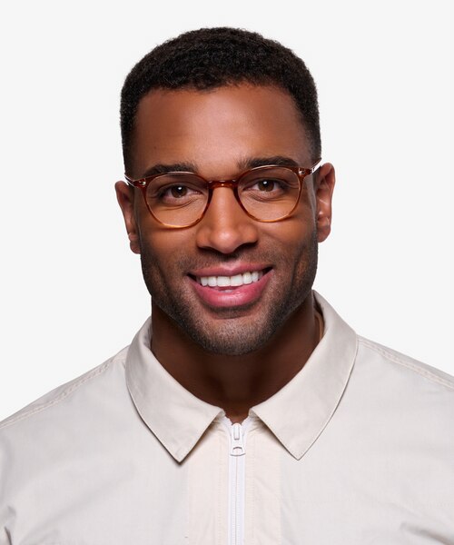 Hubris Clear Copper PlastiqueMontures de lunettes de vue pour Hommes d'EyeBuyDirect
