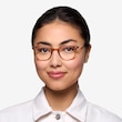 Hubris Clear Copper PlasticEyeglass Frames for Women from EyeBuyDirect
