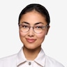 Hubris Clear Blue PlasticEyeglass Frames for Women from EyeBuyDirect