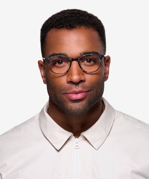 Black Floral Hubris -  Plastic Eyeglasses