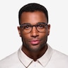 Hubris Black Floral PlasticEyeglass Frames for Men from EyeBuyDirect