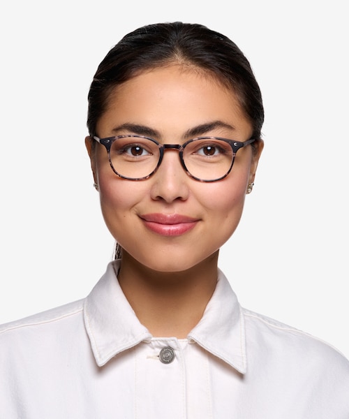 Hubris Black Floral PlasticEyeglass Frames for Women from EyeBuyDirect