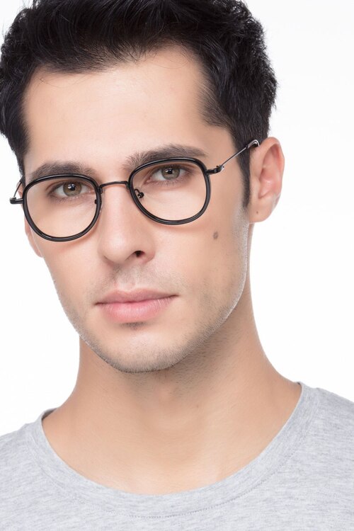 Vagabond Black PlasticEyeglass Frames for Men from EyeBuyDirect