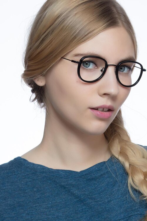 Vagabond Black PlasticEyeglass Frames for Women from EyeBuyDirect