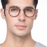 Vagabond Gray Floral PlasticEyeglass Frames for Men from EyeBuyDirect