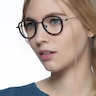 Vagabond Gray Floral PlasticEyeglass Frames for Women from EyeBuyDirect