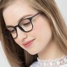 Allegory Matte Black PlasticEyeglass Frames for Women from EyeBuyDirect