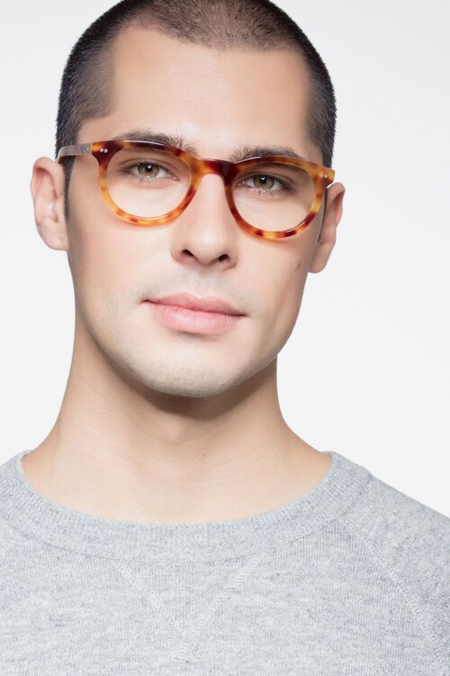 Andromeda Cinnamon Tortoise AcetateEyeglass Frames for Men from EyeBuyDirect