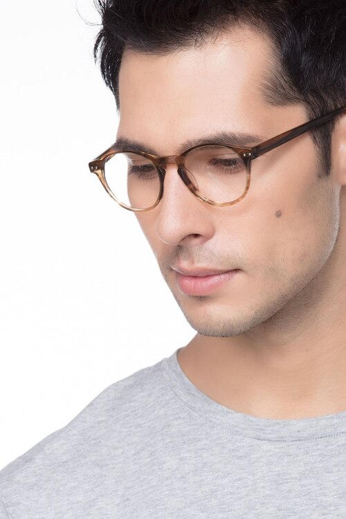 Method Brown Striped AcetateEyeglass Frames for Men from EyeBuyDirect
