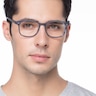 Lift Blue Striped AcetateEyeglass Frames for Men from EyeBuyDirect