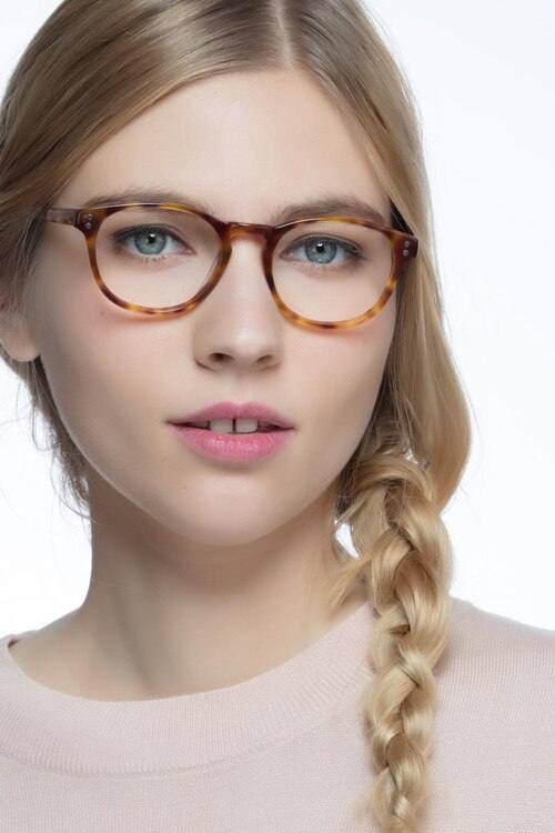 Split Tortoise AcetateEyeglass Frames for Women from EyeBuyDirect
