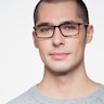 Crane Striped AcetateEyeglass Frames for Men from EyeBuyDirect