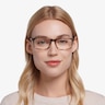 Crane Brown Striped AcétateMontures de lunettes de vue pour Femmes d'EyeBuyDirect