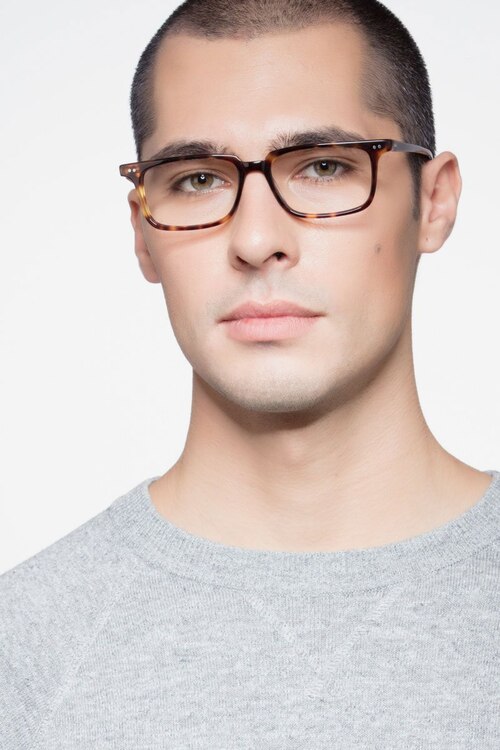 Wing Tortoise AcetateEyeglass Frames for Men from EyeBuyDirect