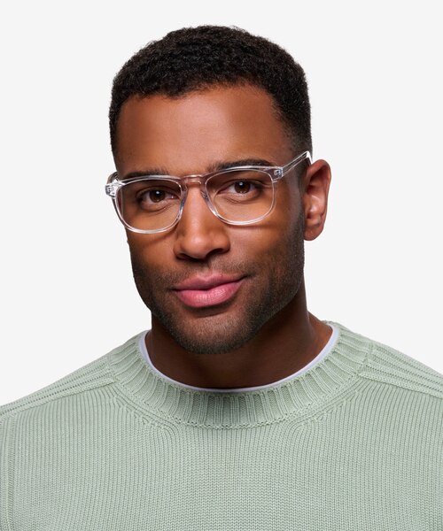 Rhode Island Clear AcetateEyeglass Frames for Men from EyeBuyDirect