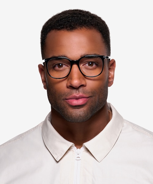 Absolutely Black AcetateEyeglass Frames for Men from EyeBuyDirect