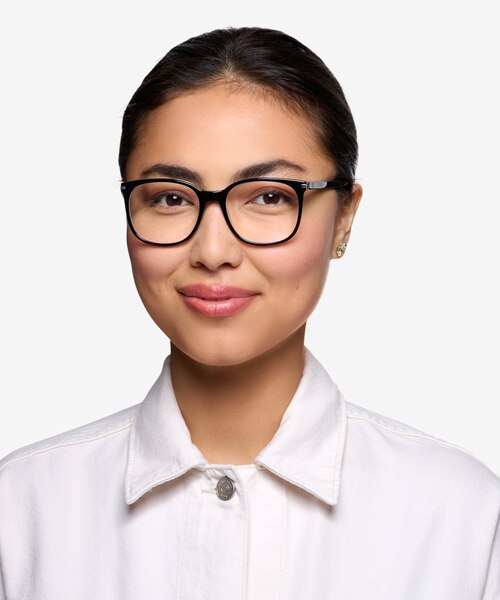 Absolutely Noir AcétateMontures de lunettes de vue pour Femmes d'EyeBuyDirect