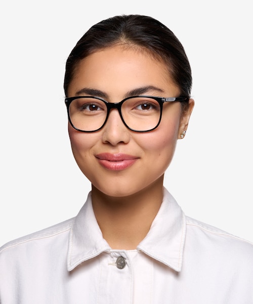 Absolutely Black AcetateEyeglass Frames for Women from EyeBuyDirect