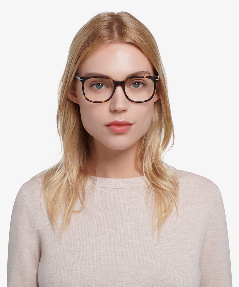 Absolutely Square Tortoise Full Rim Eyeglasses | Eyebuydirect