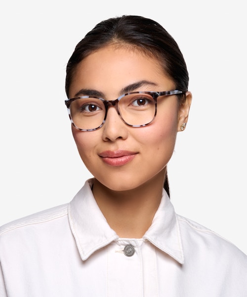 Absolutely Gray Floral AcetateEyeglass Frames for Women from EyeBuyDirect