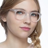 Lynx Blanche AcétateMontures de lunettes de vue pour Femmes d'EyeBuyDirect