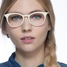 Griffin White Floral AcetateEyeglass Frames for Women from EyeBuyDirect