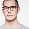 Griffin Amber & Navy AcetateEyeglass Frames for Men from EyeBuyDirect