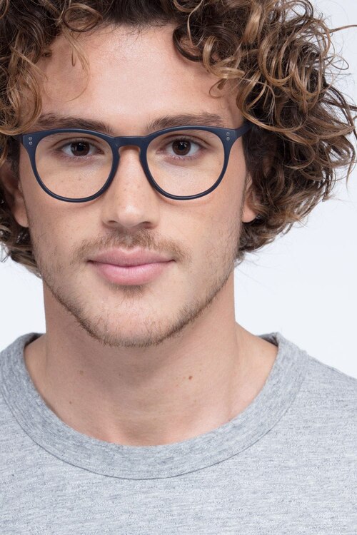Legendary Navy PlasticEyeglass Frames for Men from EyeBuyDirect