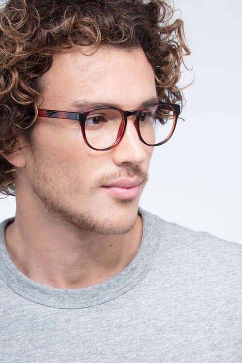 Heartbeat Brown PlasticEyeglass Frames for Men from EyeBuyDirect