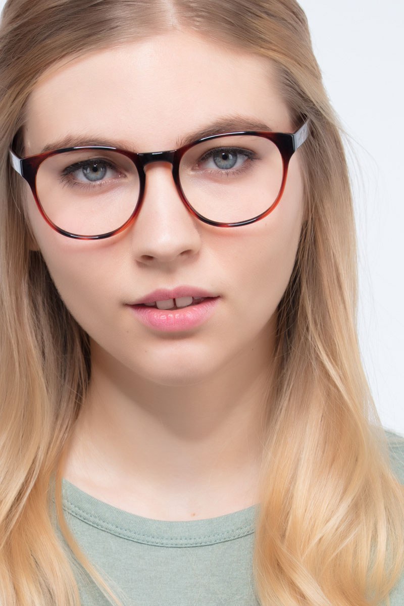 Heartbeat Square Brown Full Rim Eyeglasses Eyebuydirect Canada