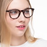 Solar Black Floral PlasticEyeglass Frames for Women from EyeBuyDirect