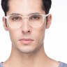Myth Matte White PlasticEyeglass Frames for Men from EyeBuyDirect