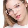 Myth Matte White PlasticEyeglass Frames for Women from EyeBuyDirect