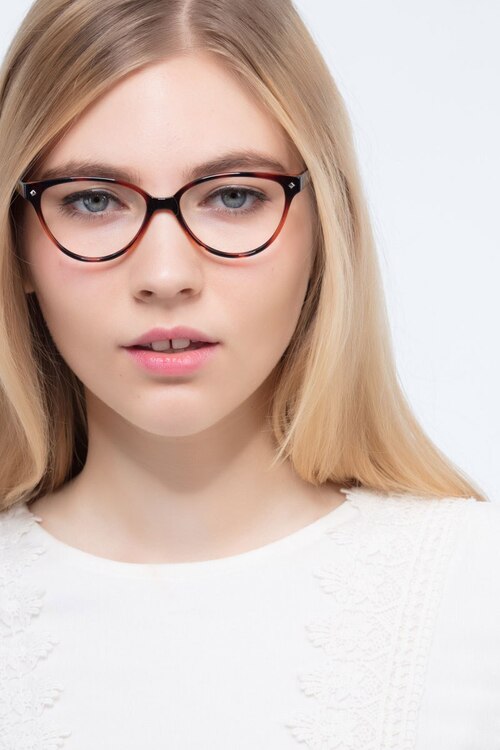 Dame Tortoise PlasticEyeglass Frames for Women from EyeBuyDirect