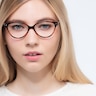 Dame Tortoise PlasticEyeglass Frames for Women from EyeBuyDirect