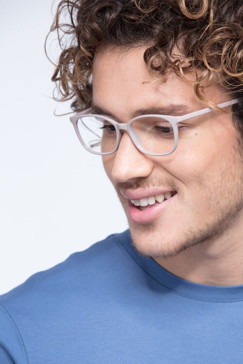 Glider Gris PlastiqueMontures de lunettes de vue pour Hommes d'EyeBuyDirect