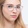 Glider Gris PlastiqueMontures de lunettes de vue pour Femmes d'EyeBuyDirect