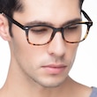 Drama Black Brown PlasticEyeglass Frames for Men from EyeBuyDirect