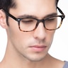 Drama Black Brown PlasticEyeglass Frames for Men from EyeBuyDirect