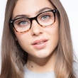 Drama Black Brown PlasticEyeglass Frames for Women from EyeBuyDirect