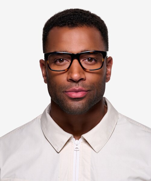 Gamble Tortoise PlasticEyeglass Frames for Men from EyeBuyDirect