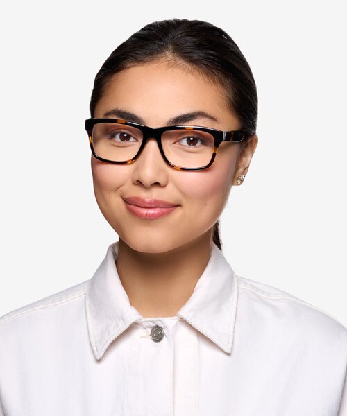 Gamble Tortoise PlasticEyeglass Frames for Women from EyeBuyDirect