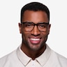 Blocks Black Clear PlasticEyeglass Frames for Men from EyeBuyDirect