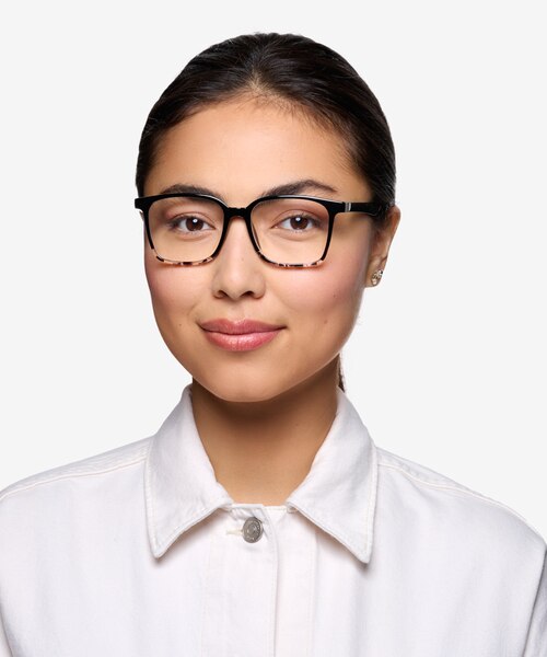 Blocks Black Clear PlasticEyeglass Frames for Women from EyeBuyDirect