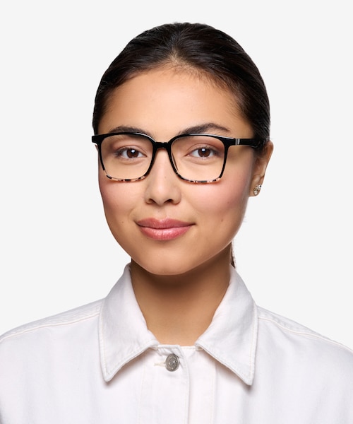 Blocks Black Clear PlasticEyeglass Frames for Women from EyeBuyDirect