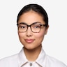 Blocks Black Clear PlasticEyeglass Frames for Women from EyeBuyDirect