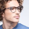 Thrill Black Clear PlasticEyeglass Frames for Men from EyeBuyDirect