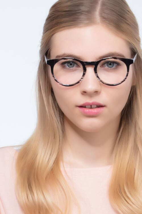 Thrill Black Clear PlasticEyeglass Frames for Women from EyeBuyDirect