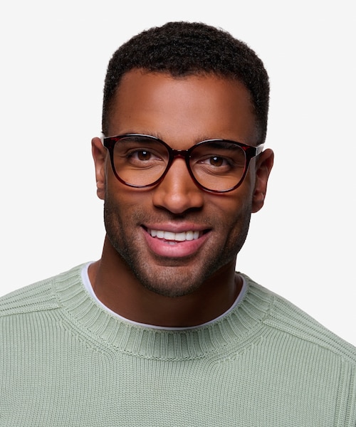The Beat Burgundy PlasticEyeglass Frames for Men from EyeBuyDirect
