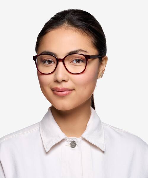 Burgundy The Beat -  Plastic Eyeglasses